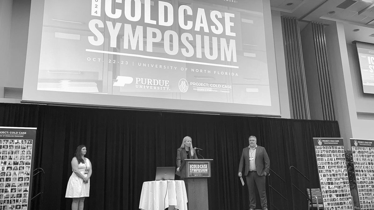 State Attorney's Office, Fourth Judicial Circuit (@sao4florida) on Twitter photo Chief Assistant Adair Newman kicked off the 2024 Cold Case Symposium with welcome remarks to hundreds of attendees from around the country.
Thank you to <a href="/UofNorthFlorida/">University of North Florida</a>, <a href="/LifeAtPurdue/">Purdue University</a>, and <a href="/projectcoldcase/">Project: Cold Case</a> for bringing this conference to Jacksonville. Chief Assistant Adair Newman kicked off the 2024 Cold Case Symposium with welcome remarks to hundreds of attendees from around the country.
Thank you to <a href="/UofNorthFlorida/">University of North Florida</a>, <a href="/LifeAtPurdue/">Purdue University</a>, and <a href="/projectcoldcase/">Project: Cold Case</a> for bringing this conference to Jacksonville.