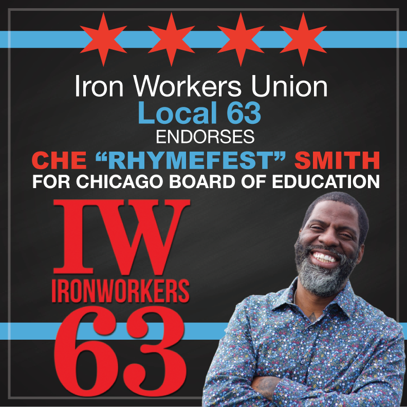 Union Strong! Thank you <a href="/63_local/">Ironworkers Union Local 63</a> for your backing this election. Together we will work hard to bring the trades back to all our schools.