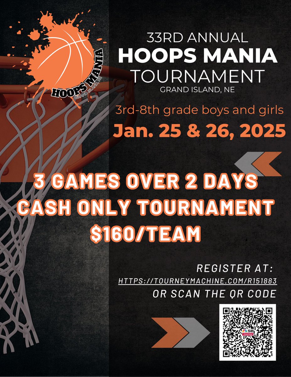 Join us for our 33rd Annual Hoops Mania!

Please share this information with any youth teams you know!