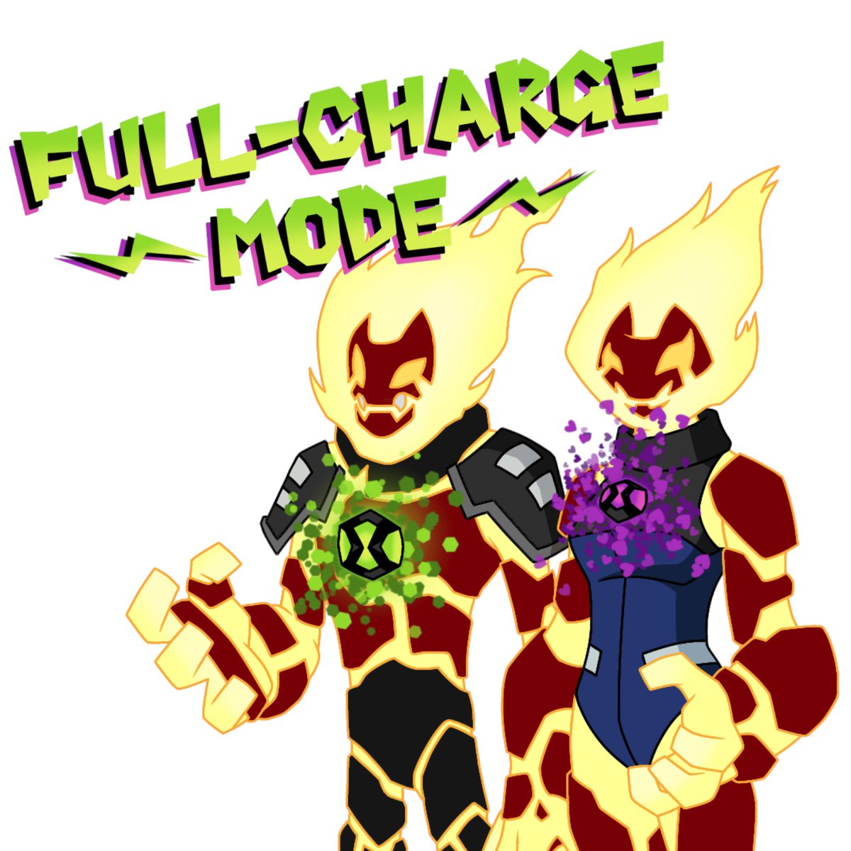 Ya que ambos tienen su lista de aliens completa supongo que es hora de darles unas mejoras

El modo full-charge es similar a los supremos solo que con menos años de evolucion