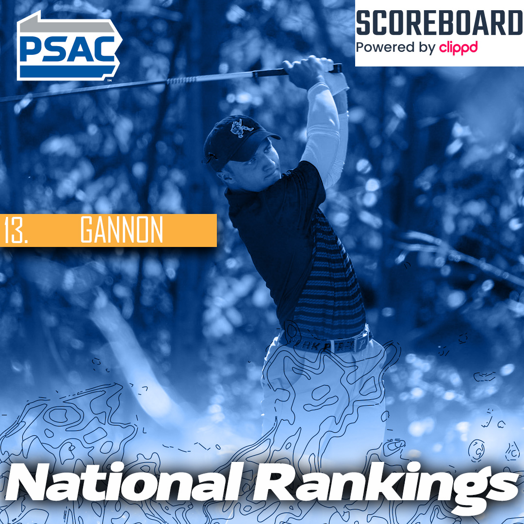 MEN'S GOLF: NATIONAL RANKINGS

Gannon Men's Golf is ranked No. 13 on the Scoreboard Division II National Poll! Last week they were ranked No. 15, before winning the 2024 PSAC Men's Golf Championship!

#PSACProud #PSACMGOLF