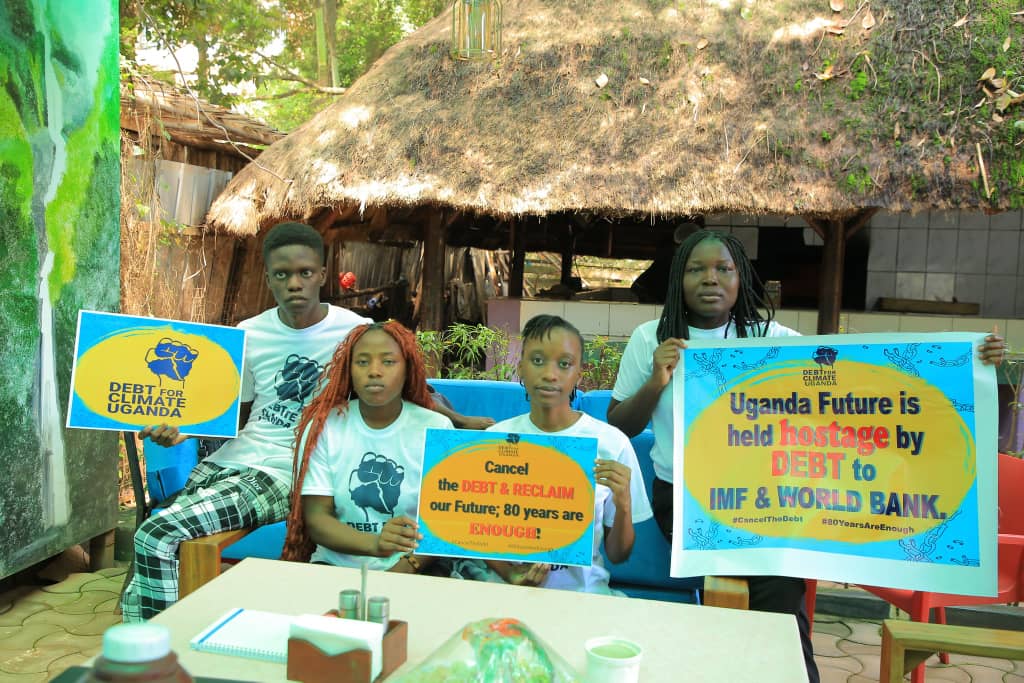 DaisyNakyobe's tweet photo. Climate action shouldn't be held hostage by debt . A just transition starts with financial freedom because every dollar forgiven in debt can be a dollar invested in our planet's future
#80YearsAreEnough
#Cancelthedebt
#DebtForclimateUganda https://t.co/g6dvVrorg8