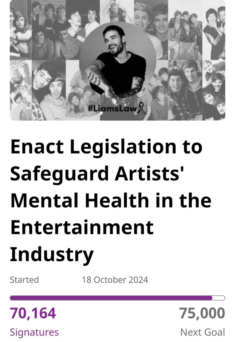 🚨 70,000! You lot continue to amaze me! Sign below 👇 30,000 to go! #LiamsLaw 
chng.it/Dsw6mh99tv