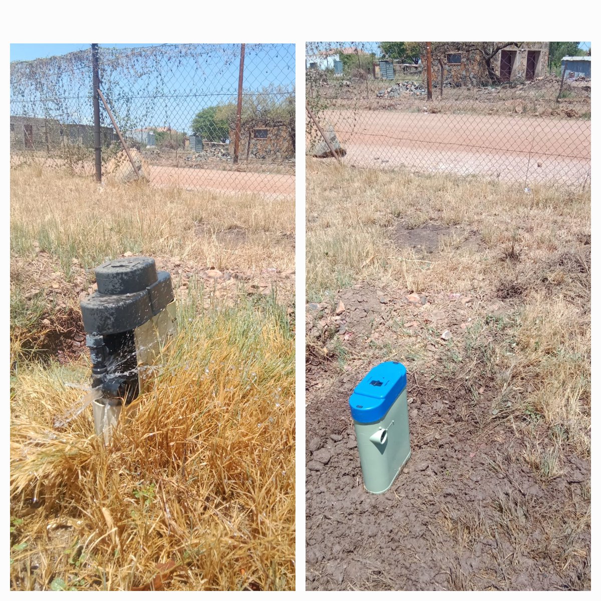 CityTshwane's tweet photo. 📍 Region 2 Majaneng: Leak repairs 

Out with the old, new meter installed. #FixingLeaks #TshwaneAtWork https://t.co/CRRGeNu87t