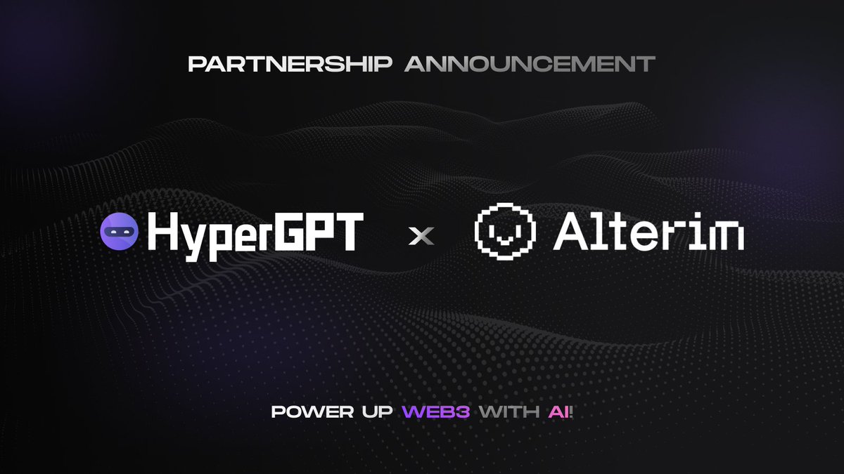 SmartCryptoNew1's tweet photo. 🌟 @Hypergpt and @Alterim_ai are joining forces to bring a new level of interactivity to your PFPs!
💫 #Alterim AI's technology will transform your static PFPs into dynamic digital clones powered by AI, offering personalized companions that learn and evolve with you.
💪 #HyperGPT's advanced AI capabilities will enhance the interaction with your digital clone, making them even more engaging and lifelike.
This collaboration promises to revolutionize the way we interact with our PFPs, creating a more immersive and personalized experience! 🚀
🔽 VISIT
https://t.co/xd7TFQ20KF
#SCN1