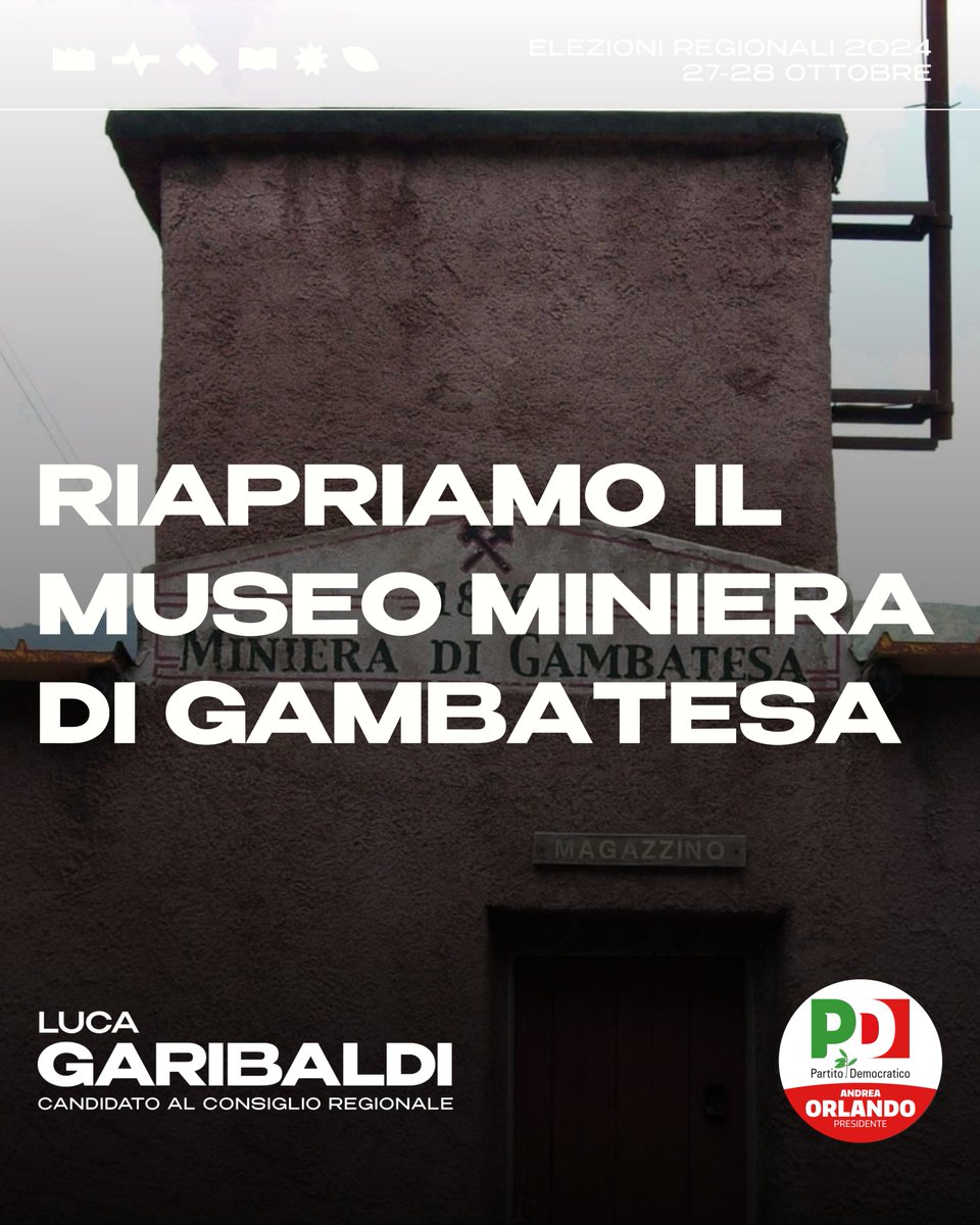 Sono nato e cresciuto in Val Graveglia. La Miniera di Gambatesa era un pezzo di storia locale, poi è diventata un Museo e da mille giorni la destra non riesce a riaprirla, per manifesta incapacità e scarsa attenzione all'entroterra.