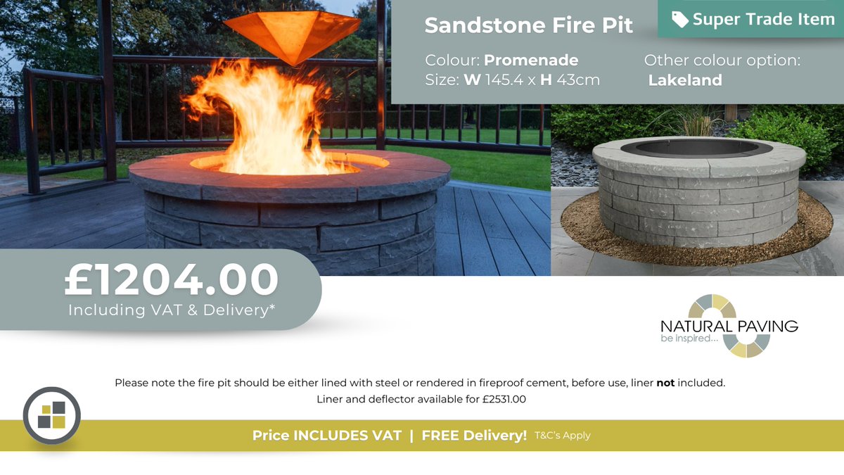 pavingss's tweet image. Get ready for cozy Autumn nights with a sandstone paver fire pit! 🔥🍂

Link: pavingsuperstore.co.uk/natural-paving…

Let us help you create the perfect spot to gather and enjoy this wonderful season…..
#backyardfire #autumnnights #sandstonepaving #firepit #gardenmakeover #outdoorspaces #