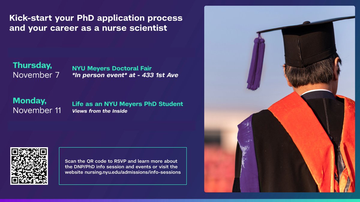 nyumeyers's tweet photo. Elevate your nursing career with a doctoral degree from NYU Rory Meyers College of Nursing. 💡 🎓 

https://t.co/SBwssAfBVy https://t.co/DNUBDhnki0