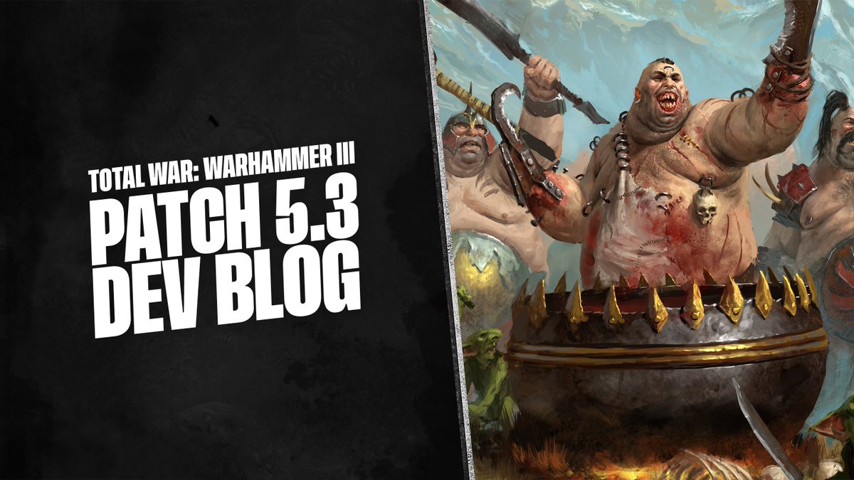 totalwar's tweet photo. Check out our latest WARHAMMER III blog where Mitch sheds some light on what you'll be seeing in Patch 5.3 when it drops next week!

📄 Read here: https://t.co/2bnWAMVZFB https://t.co/ZGHAUQ8nPR