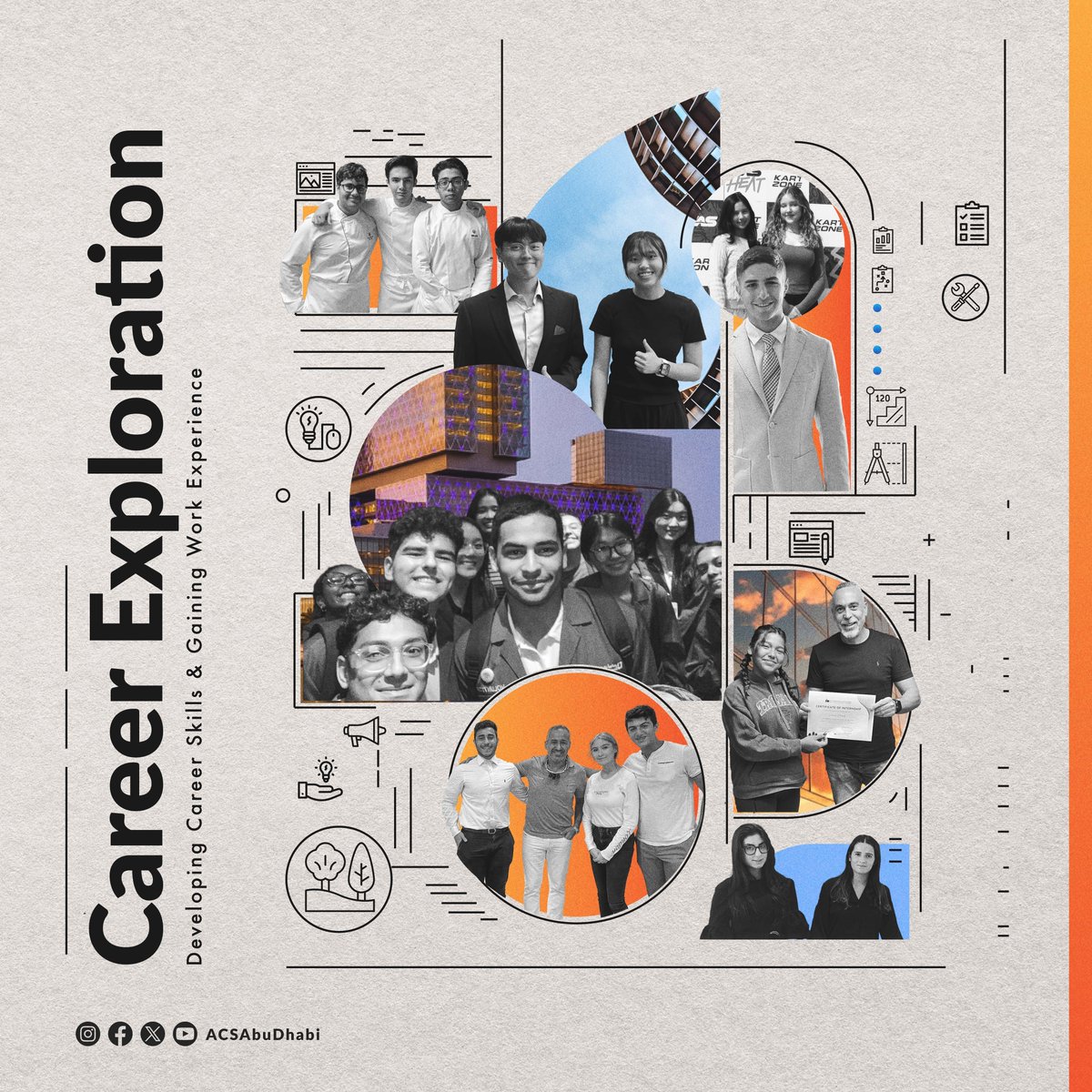 Last week, several HS students dedicated their Fall Break towards developing career skills through various internships! 

Thank you to: 
The Abu Dhabi Edition
Inspire Sports
Yas in Schools
Al Amara Al Sharqiya “AAAS”
Dar Al Handasah Nazih Taleb &amp; Partners 

#ACSCommunity #OurACS