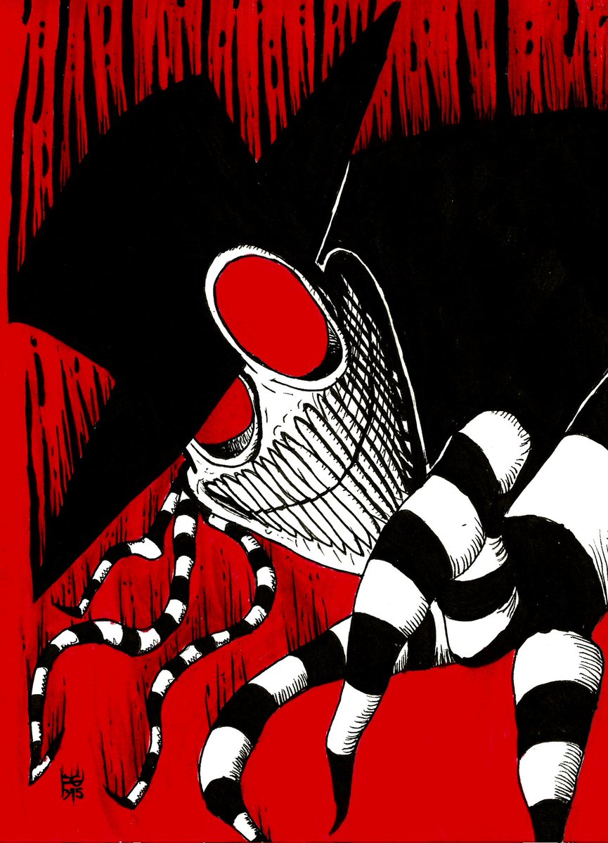 Recruitgamer395's tweet photo. Day 23: Lankmann

#Fanart #ComicArt #Traditional #pastraart #BlackWhiteandRed #spookymonth #DOAI https://t.co/Jzua4vqhlJ