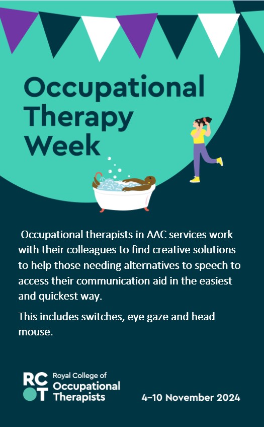 EkhuftPhysics's tweet photo. This week, Julie and Jodie from KM CAT are sharing about the role of OT in communication aids services #OTWeek2024 #RCOT #thepowerofoccupation #OccupationalTherapy #AAC #AT #Communication #AugComm #OT #AHPs #NHS @theRCOT @EKHUFT @Comm_Matters https://t.co/hNLru5BJ0j