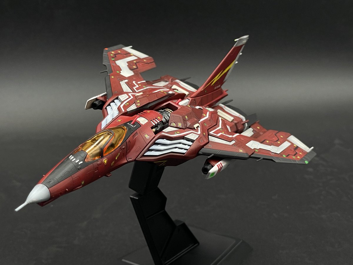 xanthiaWolfwood's tweet image. #雷電Ⅴ より、FT-0004A『Azuma』
完成いたしました！

製作期間は4日間！
普段使わない赤での全塗装で少し苦戦しましたが楽しく製作出来ました！

#PULM

以下↓に続く！