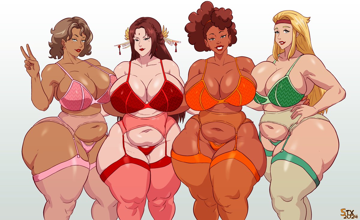 Commission for <a href="/CattinoPiccolo/">Pico</a> of his four beautiful OCs, Laila, Hana, Tangerine and Mintie.

Hope you guys like

Commissions open >