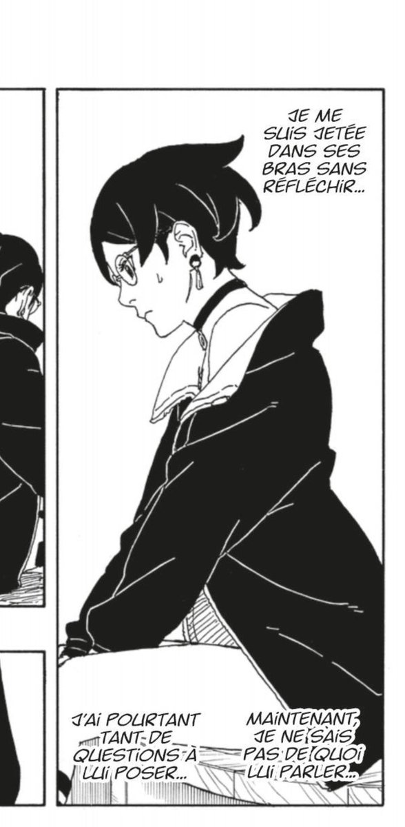 BoruSaraSH's tweet photo. Sarada will always be the person Boruto cares about, she is so important to him. I still wonder what he wanted to say to her and her alone.
#BoruSaraEmbracingTheMoment
#BorusaraWednesday https://t.co/z1U6guBBNi