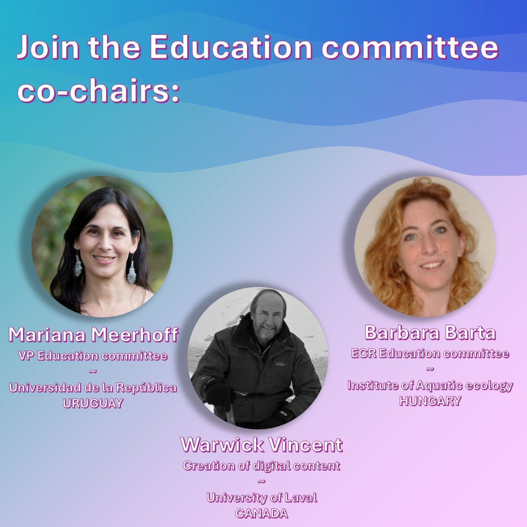 Join the education committee to promote limnology and its relevance to a wider audience and empower the researchers of tomorrow. 
Apply now 👇
limnology.org/about-sil/educ…