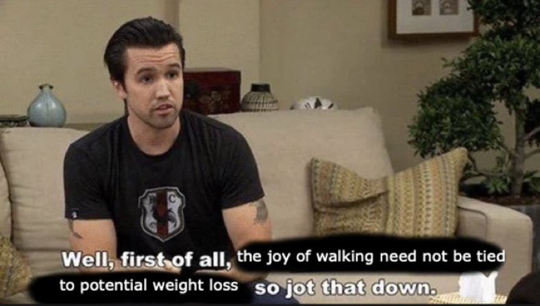 megannn_lynne's tweet photo. Just talked to someone who said walking is worthless because the time to calories burned ratio is so low https://t.co/00d3uGGnsq