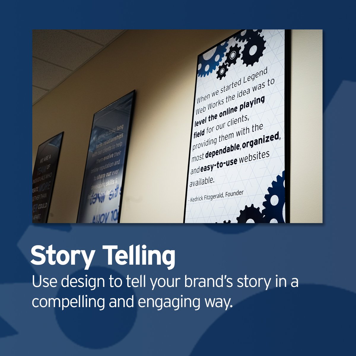 Legend__Digital's tweet image. Strong brand guidelines keep everything in sync.

Want to use design to tell your brand’s story in a compelling way? ⬇️
legendwebworks.com/contact-us/

#BrandIdentity #StorytellingThroughDesign #LegendWebWorks