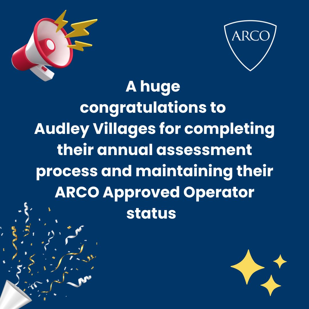 Huge congratulations to <a href="/audleyvillages/">Audley Villages</a> for completing their annual assessment process and maintaining their ARCO Approved Operator status 🥳✨

Thank you to everyone involved in the process 🙏🏼🙌🏼

#IntegratedRetirementCommunities #RetirementLiving