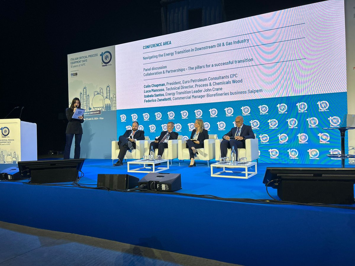 EuroPetro's tweet image. 🌟We would like to extend a sincere thank you to AIPE for the opportunity to collaborate on the Italian Critical Process Equipment Days in Milan!

🌍 Thank you to all the attendees, panellists, and partners for your invaluable contributions.

#EnergyTransition #ProcessEfficiency