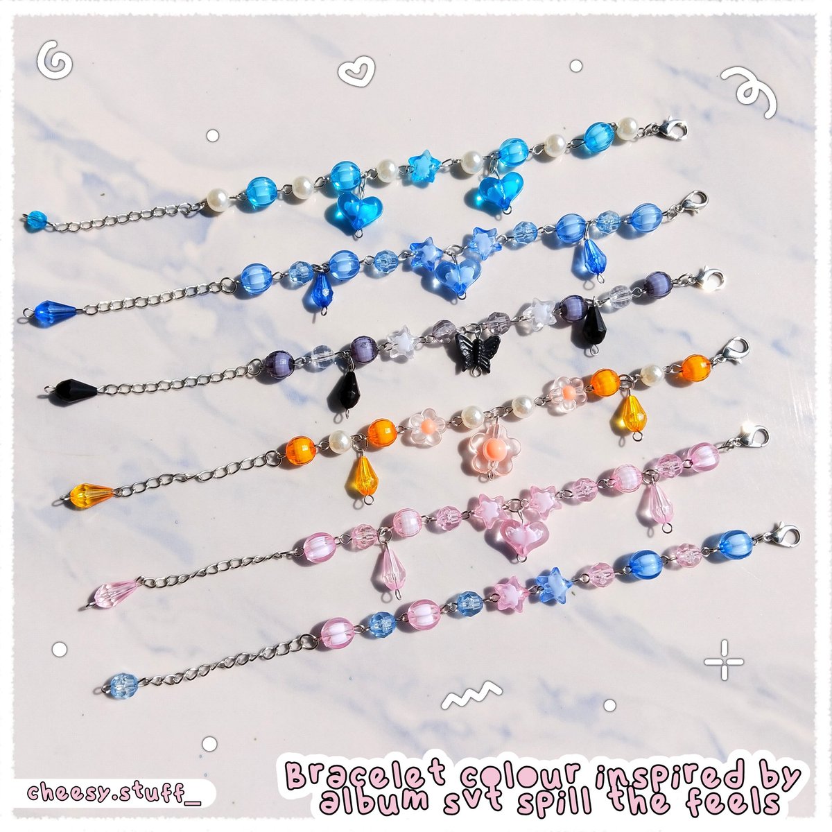 masseokmin's tweet photo. 🍥 help rt, thank u! 🍥

♡ . . wts phonecharm &amp; bracelet colour inspired by album svt spill the feels ⊹

⩨ handmade
⩨ price start 5k-10k
⩨ order bisa lgsg co shopee/via dm 
⩨ limited stock

📍Jabar

katalog &amp; link co cek thread⬇️ https://t.co/4iGERX3qTZ