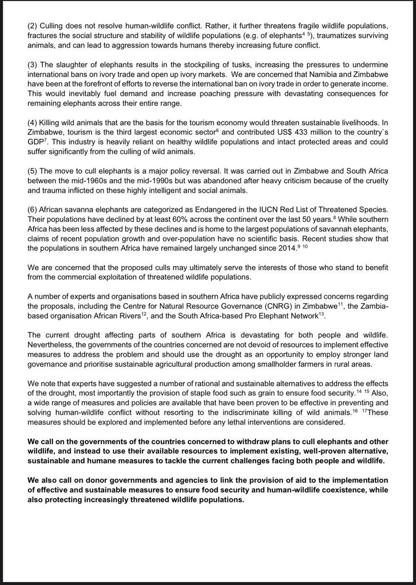 CNRG_ZIM's tweet image. We as @CNRG_ZIM stand with fellow NGOs against Namibia and Zimbabwe&apos;s proposals to cull wildlife. Culling is not a sustainable solution to the drought crisis.

Read our joint statement here:
linkedin.com/posts/cnrg-zim…

#WildlifeConservation #ElephantProtection #CNRG #Sustainabilit