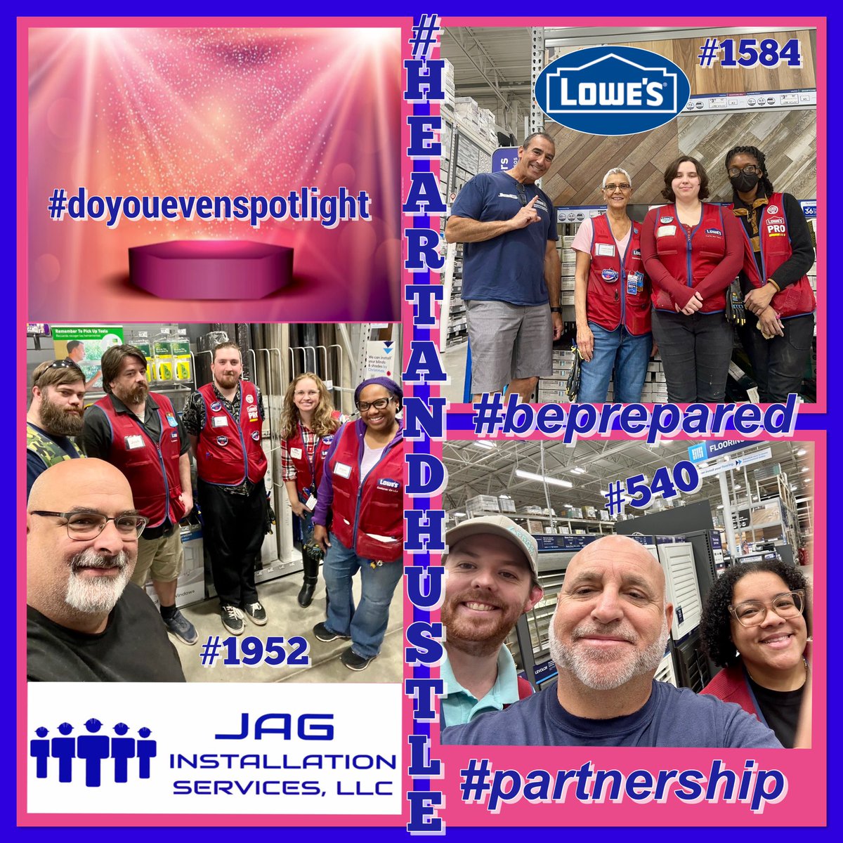 “I don’t expect success, I prepare for it.”#ryanreynolds #hbd

JAG’s #leaders are deeply committed to #prepare our #teams for #success at #Lowes #specialtyspotlight! #BuildingConfidence fuels our #region18 fam w #knowledge &amp; #power to drive sales. Prep, follow-thru &amp; lotsa wins!