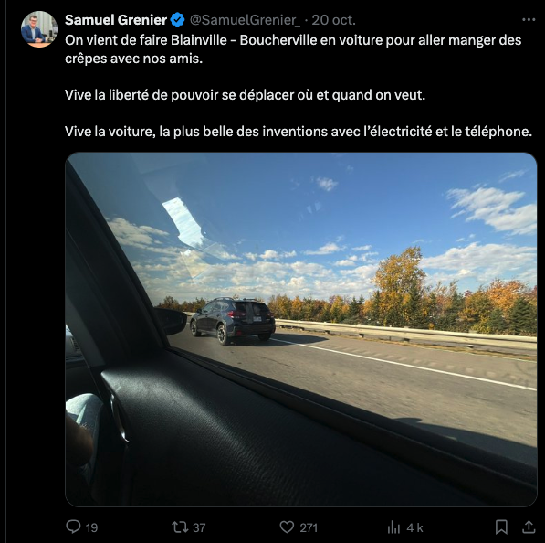 60 km d'autoroute pour aller manger des crêpes à Blainville...

JE SUIS SOUDAIN ÉPRIS D'UN VIGOUREUX ÉLAN DE LIBERTÉ! 😂