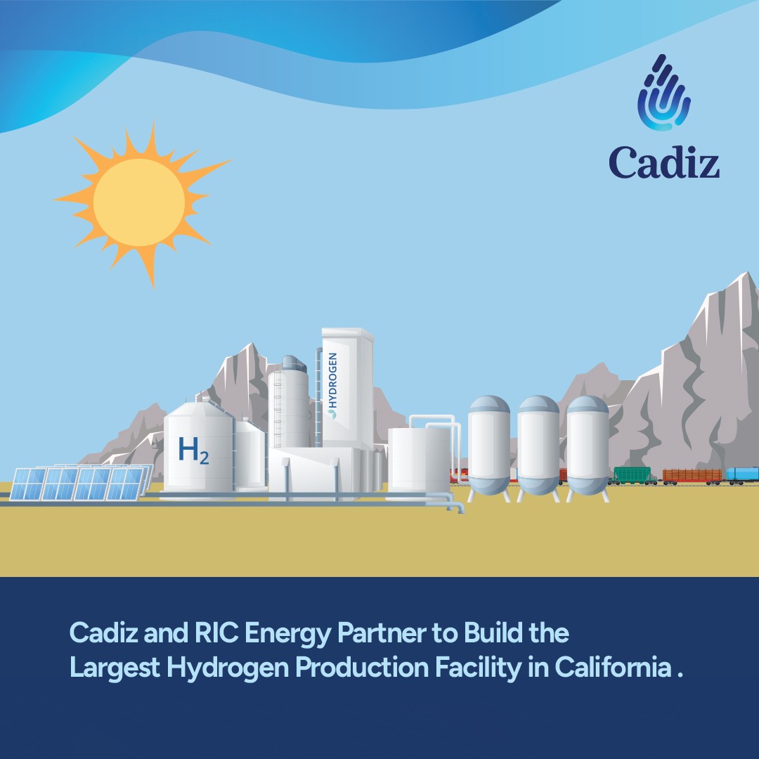 Big news! Cadiz Ranch in the Mojave Desert is set to host a groundbreaking green hydrogen facility with <a href="/RICEnergyGroup/">RIC Energy ☀</a>, fueling Southern California with clean energy. 🚛🚗

#SustainableFuture #HydrogenEconomy #CleanTransportation

🔗 Check it out: cadizinc.com/cadiz-and-ric-…