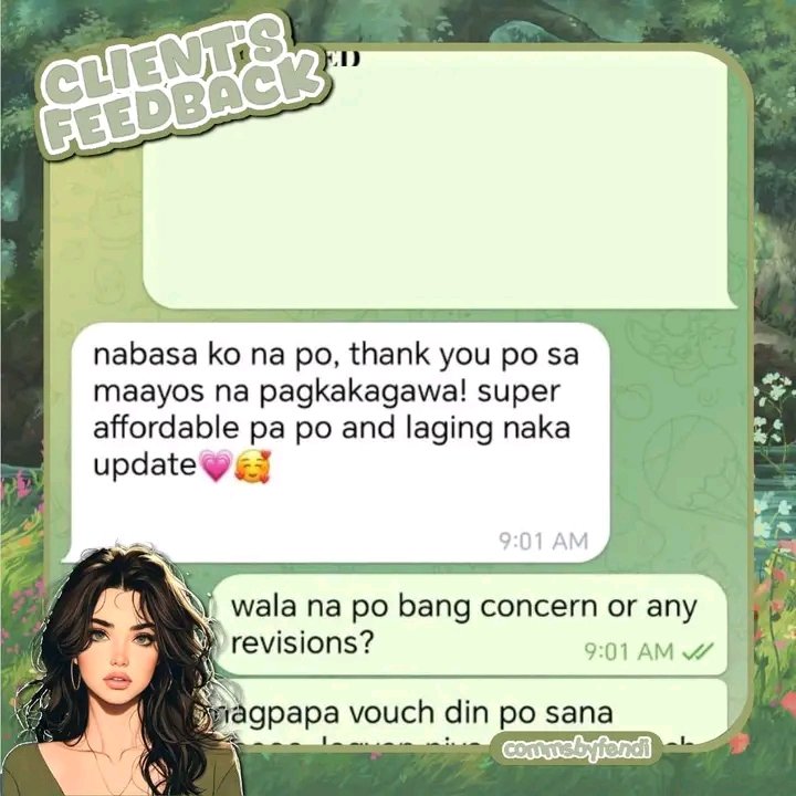 Put your hands up! Whoops, not to surrender but to give a clap!👏

#feedbacksbyfendi 

tags {#} lf clients academic commissions academic commissioner thesis writing services article letter essay speech script critique reflection case study research chapter 1 2 3 4 5 rrl rrs IMRAD