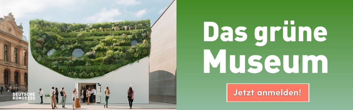 🌿 Letzte Chance 2024: #DasgrüneMuseum 🌿
Am 5. November in Düsseldorf! Erfahren Sie Best Practices für nachhaltige Museumsstrategien &amp; knüpfen Sie wertvolle Kontakte.

Jetzt anmelden und Teil der Bewegung werden!
🎟️bit.ly/3P9GvEC

 #GrünesMuseum #Nachhaltigkeit  #museum