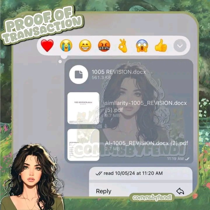 commsbyfendi's tweet photo. fendiʼs receipt   ▹    2024 comms

📄 ：thesis revision 
⏳ ：10-05-2024

⁺⁎˚ ❲ #proofsbyfendi ➨ thank you for trusting our service ❳  ˖ ࣪⭑

°  ָ   ֙⋆ 🌱 𖥻 ִ` ¦ send a dm to inquire!

IG : commsbyfendi
TG : commsbyfendi
X : commsbyfendi https://t.co/8q5BNBhSm7
