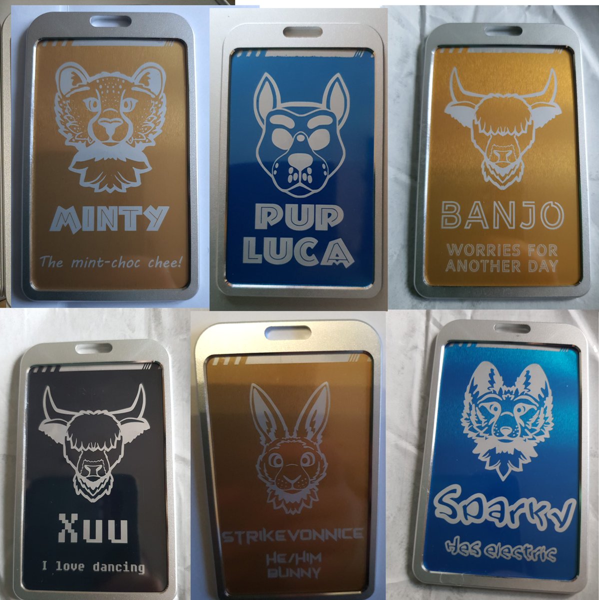 MoonHowlStudio's tweet image. Some recently finished ID cards!

I am open for these via etsy for shipment, or via dm for pickup at @Furcationevent !

Other holder options avalible, along with the option of pink 💖