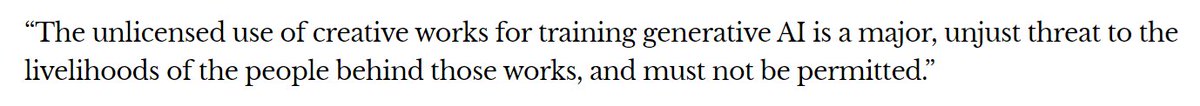 EVA strongly supports this statement signed by over 6,500 creators from various repertoires around the world, calling for an end to the #unlicensed use of artworks by genAI🎨🤖✋

Together, we are stronger. Add your name to the list of signatories ✍️⬇️

lnkd.in/dREw7M_N