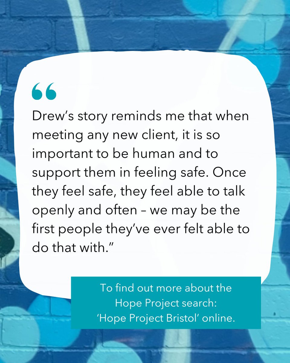 wearesecondstep's tweet image. Everyone’s journey is unique to them. Drew’s story is just that, it is just as unique as he is.

Ezra from our men’s suicide prevention project, Hope, shares her/their reflections on working with Drew &amp;amp; supporting him to achieve his goals. Read here – second-step.co.uk/how-ezra-hope-…