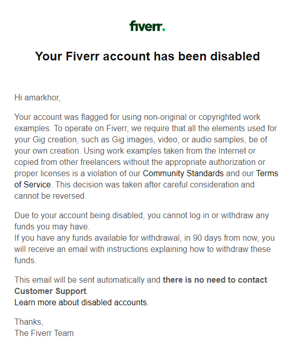 amarkhorwal's tweet photo. @FiverrSupport @fiverr @michakaufman 
I received an email from Fiverr Support today stating that I have been using someone else's work to create my gig and obtain projects. However, I am unable to understand how Fiverr can make such a claim without any proof. https://t.co/uQu8Bu2al1