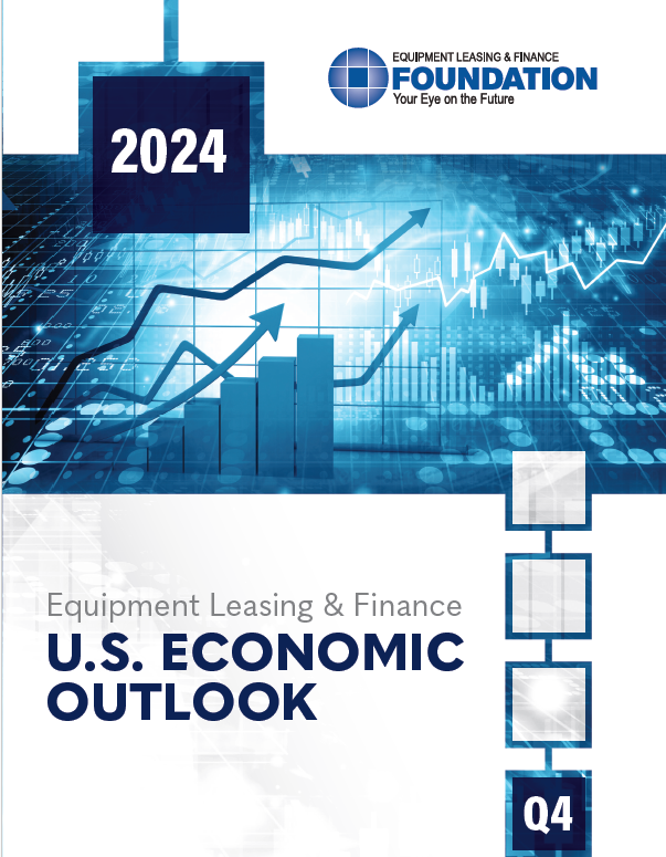 LeaseFoundation's tweet photo. NEW RELEASE 🚨: The  Foundation's 2024 Equipment Leasing &amp; Finance U.S. Economic Outlook Q4 update forecasts 4.4% growth in equipment and software investment, 2.7% growth in GDP. Prepared by @KeybridgeDC, download your free copy! https://t.co/dXb7Q7oAKp 

#equipmentfinance https://t.co/3hR2T7IfH6