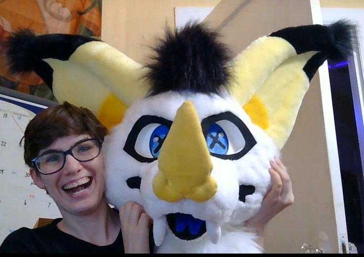 Heckgeck's tweet photo. This bat is looking super fresh and Refurbished for @ZombieB0nes 
Catch Silas the bat fursuiting for the first time ever at #Nekocon https://t.co/IBN2uSUzsW