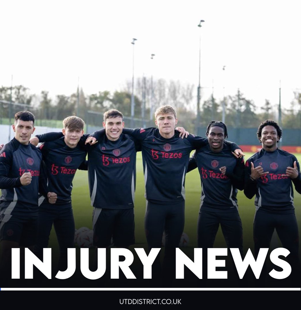 UtdDistrict's tweet photo. #mufc's injury news vs Fenerbahce as EIGHT players miss the travelling squad

🚨 https://t.co/zMmbOYnlg3 https://t.co/m3jozFC3oS