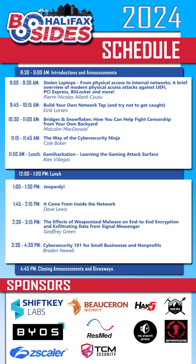 The big day is getting close, and we're hard at work getting everything ready; if you're wondering what the day will look like, here is our schedule.