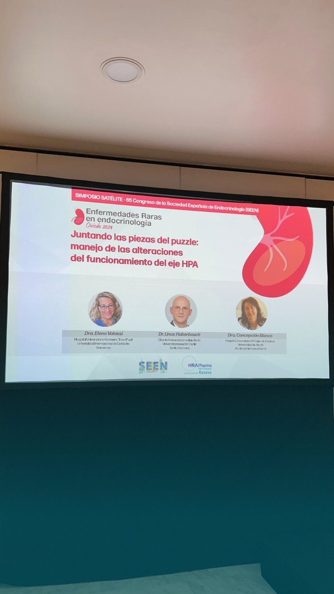 La semana pasada @HRA, Pharma #RareDiseases –parte de ESTEVE- lideró un espacio en el #SEEN2024, para el "Manejo efectivo del carcinoma adrenocortical". ​Con  profesionales médicos pudimos conocer el abordaje del tratamiento con pacientes.
#ESTEVE #AdvancingHealthTogether