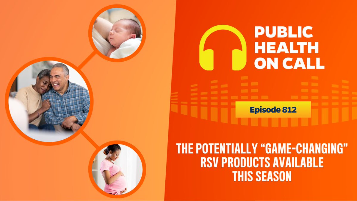 Public Health On Call (@publichealthpod) on Twitter photo RSV can be dangerous, especially for older adults and infants, but this year there are 3 new tools to help prevent severe illness. On today’s episode, <a href="/DrPeacockCDC/">Dr. Georgina Peacock</a> talks to @DrJoshS about these innovations and their impact.
johnshopkinssph.libsyn.com/812-the-potent… RSV can be dangerous, especially for older adults and infants, but this year there are 3 new tools to help prevent severe illness. On today’s episode, <a href="/DrPeacockCDC/">Dr. Georgina Peacock</a> talks to @DrJoshS about these innovations and their impact.
johnshopkinssph.libsyn.com/812-the-potent…