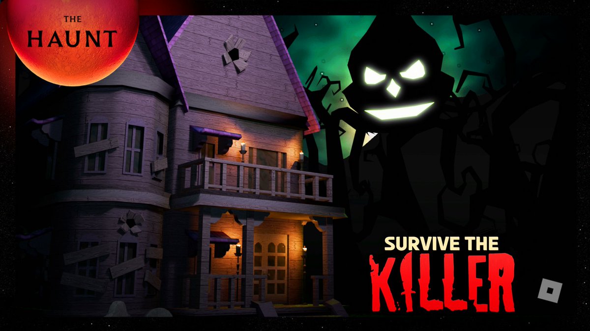 official_slyce's tweet image. Survive the Killer's Direwick Festival is returning tomorrow and will also be part of @Roblox's The Haunt event! Get ready... 👻 #Roblox