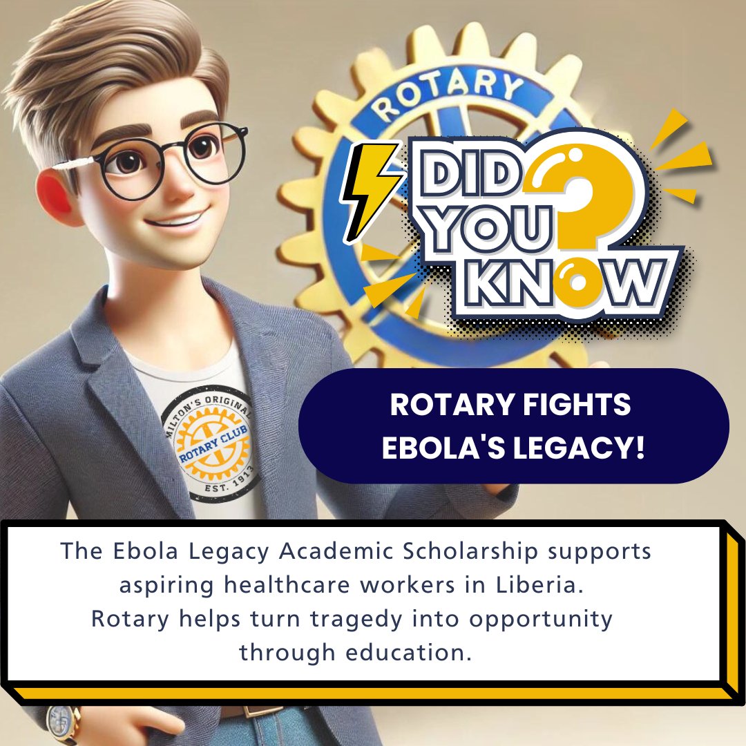 🎓🌍 Did You Know? Rotary Fights Ebola's Legacy!
