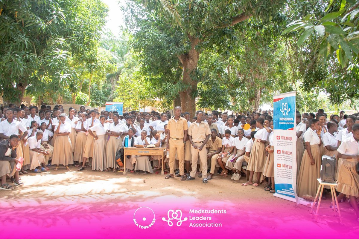 medstud_lead's tweet image. [#MlaTourRose2024 - Le récap - Jour 1- Lycée Zébévi ] 

Nous avions un objectif clair : sensibiliser massivement à la prévention du cancer du sein. 🎗 Et nous l’avons fait ! 

 #OctobreRose #CancerDuSein #Aného #zébévi