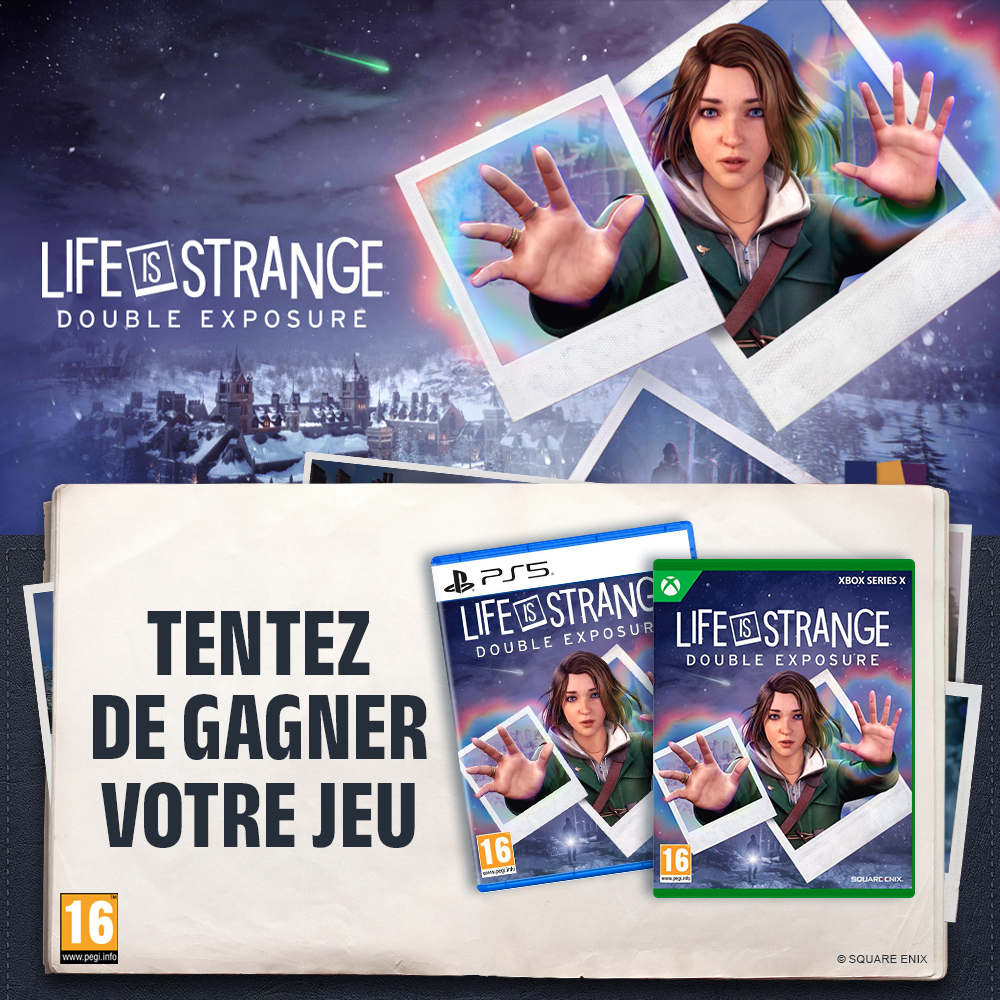Life is Strange Double Exposure sort dans 6 jours sur PlayStation 5 et Xbox Series ! Pour l'occasion, on vous propose de gagner votre jeu (support au choix) ⤵️

📷 RT, like &amp; follow <a href="/Micromania_Fr/">Micromania-Zing</a>
📷 Mentionne en réponse un ami avec #MicromaniaLifeIsStrange

TAS dans 7 jours
