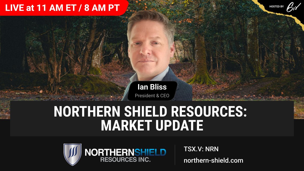 NorthernShield's tweet image. In one hour, join Ian Bliss, President &amp;amp; CEO of $NRN.V, as he provides a market update on the Root &amp;amp; Cellar Project in Newfoundland, Canada. A live Q&amp;amp;A session follows the presentation.

Register here: bit.ly/48ewVZl