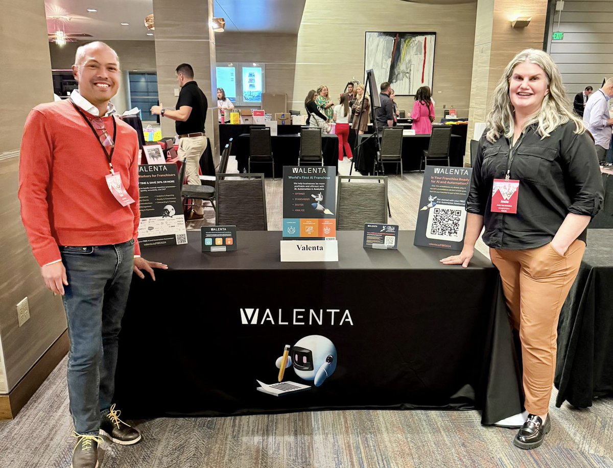 Franchisors, we’re ready to help you unlock the full potential of AI &amp; Automation at the #FBRSummit24! Stop by our table to learn about Valenta’s complimentary AI &amp; Automation Assessment.

Let’s connect and plan your growth journey.

#Franchisors #Automation #AI #FranchiseSuccess