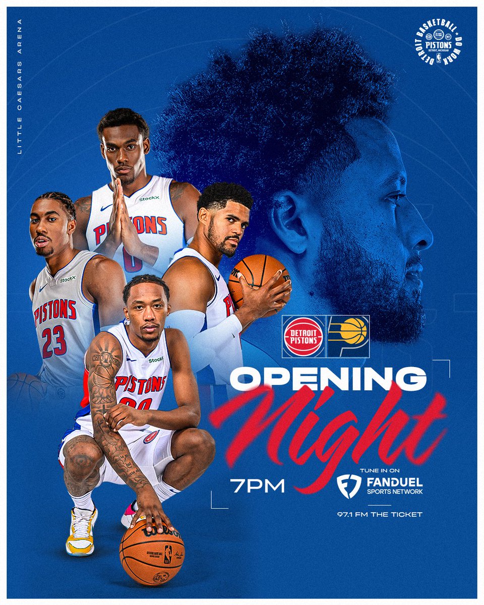 It all starts tonight 🗣

📺 FanDuel Sports Network Detroit 
🎙<a href="/971theticketxyt/">97.1 The Ticket:</a>