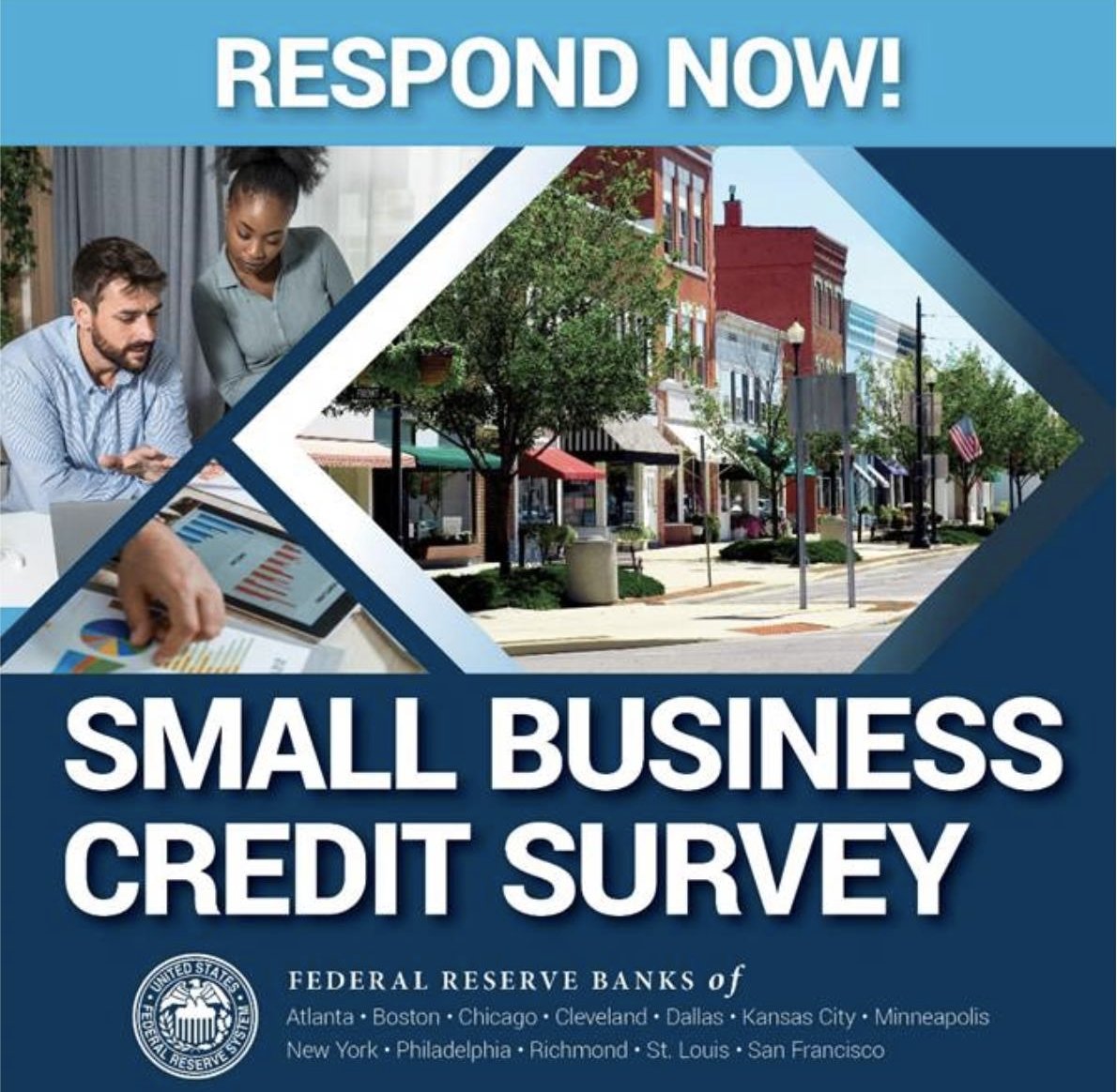 #SmallBiz owners: The #FederalReserve is seeking your feedback! The #SmallBusinessCreditSurvey is now open. How would you rate the financial condition of your business? fedsmallbiz.org/4cU1ioG